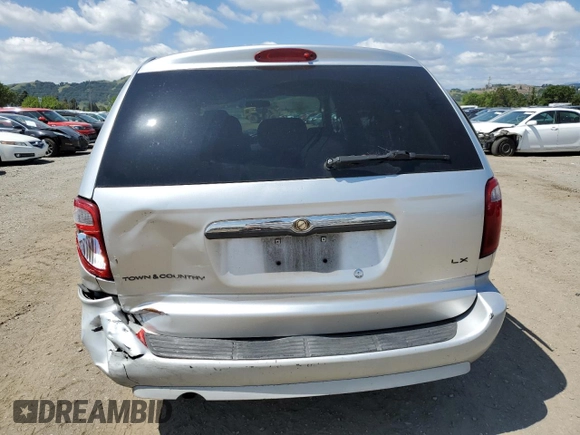 2007 Chrysler Town & Country LX with VIN 2A4GP44R17R258841, listed as a Copart auction lot 54401695 with 155,155 mi miles and Salvage Title. Bid and sale history available at DreamBid. Image 6.