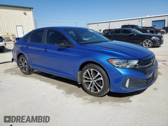 2024 Volkswagen Jetta Sport with VIN 3VWBM7BU2RM008260, listed as a Copart auction lot 49097225 with 4,820 mi miles and Clean title. Bid and sale history available at DreamBid. Image 4.