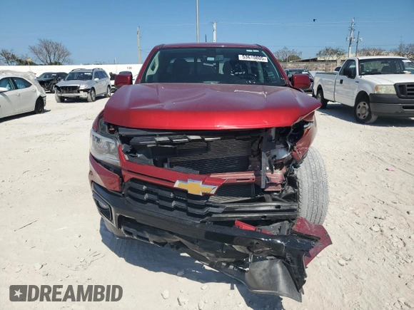 2021 Chevrolet Colorado 2WD LT с VIN 1GCGSCEN3M1147668, выставлен на аукционе Copart как лот 53610805 с пробегом 41 329 миль миль и На запчасти • Non repairable. История ставок и продаж доступна на DreamBid. Изображение 5.