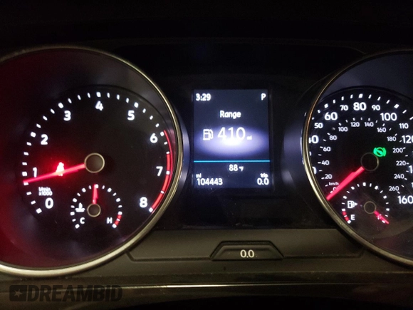 2018 Volkswagen Tiguan S with VIN 3VV1B7AX4JM118670, listed as a Copart auction lot 57055935 with 104,443 mi miles and Salvage title. Bid and sale history available at DreamBid. Image 9.