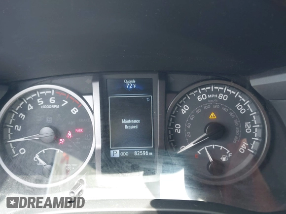 2022 Toyota Tacoma SR5 with VIN 3TMBZ5DN1NM035572, listed as a IAAI auction lot 42083925 with 82,596 mi miles and . Bid and sale history available at DreamBid. Image 7.