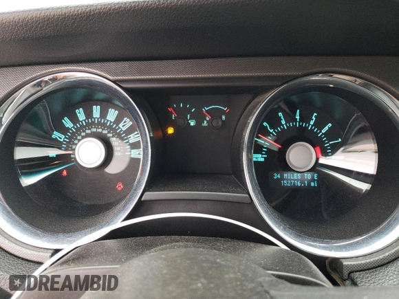 2012 Ford Mustang V6 Premium with VIN 1ZVBP8AM9C5272295, listed as a Copart auction lot 52722335 with 152,716 mi miles and Salvage Title. Bid and sale history available at carsss.com. Image 9.