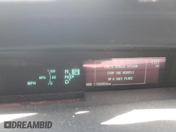 2014 Toyota Prius Four with VIN JTDKN3DU7E1748450, listed as a Copart auction lot 48019345 with 190,006 mi miles and Salvage Title. Bid and sale history available at carsss.com. Image 9.