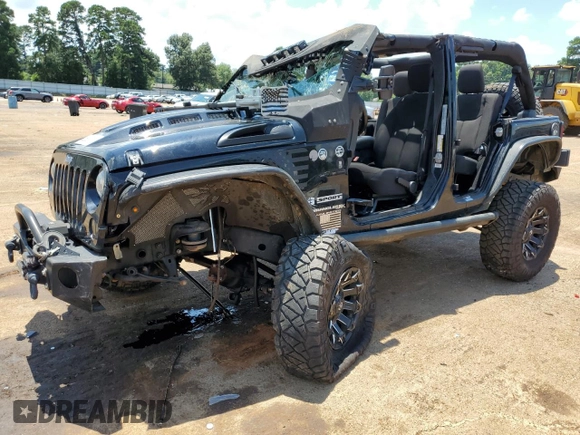 2018 Jeep Wrangler JK Unlimited Sport S with VIN 1C4BJWDG6JL875857, listed as a Copart auction lot 62903474 with 56,208 mi miles and Salvage Title. Bid and sale history available at carsss.com. Image 1.