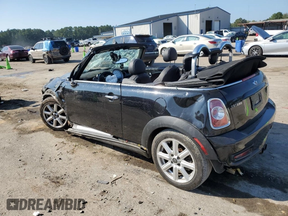 2012 MINI Convertible S with VIN WMWZP3C54CT296796, listed as a Copart auction lot 72209604 with 90,864 mi miles and Salvage title. Bid and sale history available at DreamBid. Image 2.