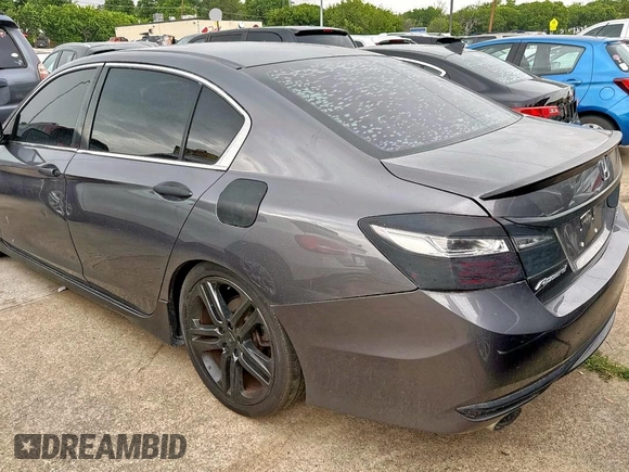 2016 Honda Accord Sport с VIN 1HGCR2F57GA132762, выставлен на аукционе Copart как лот 63671905 с пробегом 158 357 миль миль и Чистый • Clean title. История ставок и продаж доступна на DreamBid. Изображение 3.