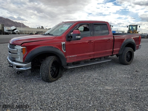 2017 Ford Super Duty F-250 SRW Lariat with VIN 1FT7W2BT6HED66561, listed as a Copart auction lot 48347885 with 93,412 mi miles and Salvage Title. Bid and sale history available at carsss.com. Image 1.