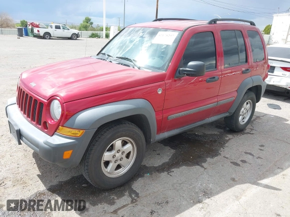 2006 Jeep Liberty Sport with VIN 1J4GL48K56W253527, listed as a IAAI auction lot 42178297 with 136,482 mi miles and . Bid and sale history available at carsss.com. Image 2.
