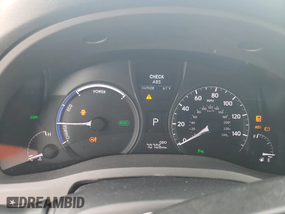 2015 Lexus RX 450h with VIN 2T2ZB1BA5FC004214, listed as a Copart auction lot 42878855 with 70,706 mi miles and Salvage Title. Bid and sale history available at DreamBid. Image 9.