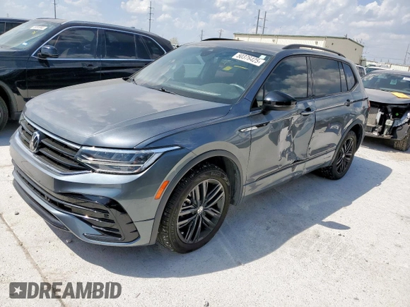 2022 Volkswagen Tiguan SE R-Line Black with VIN 3VVCB7AX6NM065002, listed as a Copart auction lot 50376425 with 30,408 mi miles and Salvage Title. Bid and sale history available at DreamBid. Image 1.