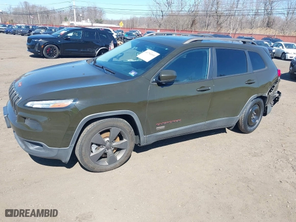 2017 Jeep Cherokee Latitude with VIN 1C4PJMCS3HW509282, listed as a IAAI auction lot 41754510 with 87,305 mi miles. Bid and sale history available at carsss.com. Image 19.