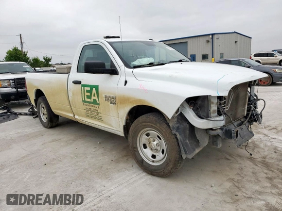 2023 Ram 1500 Tradesman with VIN 3C6JR6DG6PG671268, listed as a Copart auction lot 59573325 with 65,993 mi miles and Salvage title. Bid and sale history available at DreamBid. Image 4.
