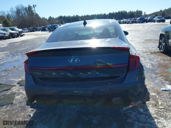 2021 Hyundai Sonata N Line with VIN 5NPEK4JC8MH127510, listed as a IAAI auction lot 41512915 with 27,409 mi miles. Bid and sale history available at carsss.com. Image 16.