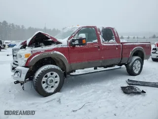 2015 Ford Super Duty F-250 SRW Lariat with VIN 1FT7W2B60FEC94554, listed as a Copart auction lot 45032695 with 0 mi miles and Salvage Title. Bid and sale history available at carsss.com. Image 1.