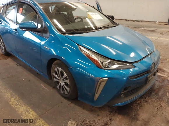 2022 Toyota Prius LE with VIN JTDL9MFU8N3032821, listed as a IAAI auction lot 40502056 with 70,009 mi miles. Bid and sale history available at carsss.com. Image 6.