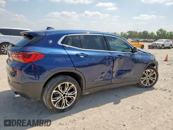 2020 BMW X2 sDrive28i with VIN WBXYH9C0XL5P59325, listed as a Copart auction lot 57661505 with 49,551 mi miles and Salvage title. Bid and sale history available at DreamBid. Image 3.