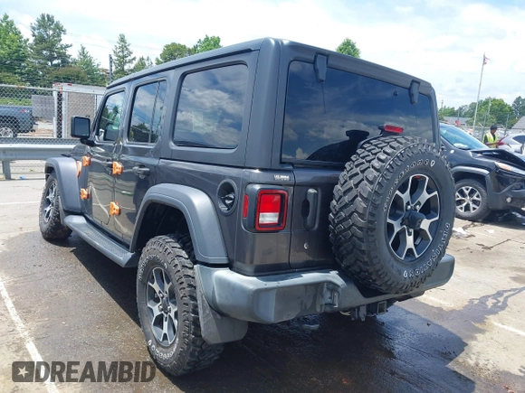 2019 Jeep Wrangler Unlimited Sport S with VIN 1C4HJXDN4KW577273, listed as a IAAI auction lot 42435847 with 69,403 mi miles and . Bid and sale history available at DreamBid. Image 3.