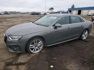 2024 Audi A4 S line Premium Plus z VIN WAUEAAF47RN017846, wystawiony jako Copart lot #50009265 z przebiegiem 16 639 mil mil oraz Szkoda całkowita • Salvage title. Historia ofert i sprzedaży dostępna na DreamBid. Obrazek 1.