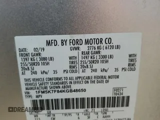 2019 Ford Explorer Limited z VIN 1FM5K7F84KGB48650, wystawiony jako Copart lot #60600905 z przebiegiem 177 407 mil mil oraz Szkoda całkowita • Salvage title. Historia ofert i sprzedaży dostępna na DreamBid. Obrazek 13.