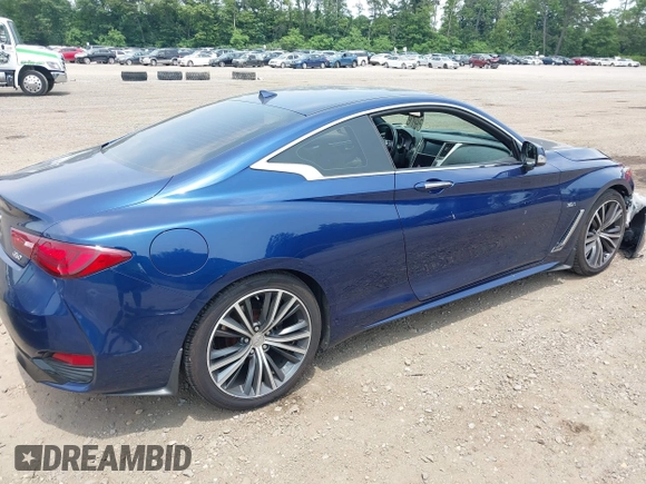 2017 Infiniti Q60 Premium with VIN JN1EV7EL7HM552511, listed as a IAAI auction lot 42558644 with 92,565 mi miles and . Bid and sale history available at DreamBid. Image 4.