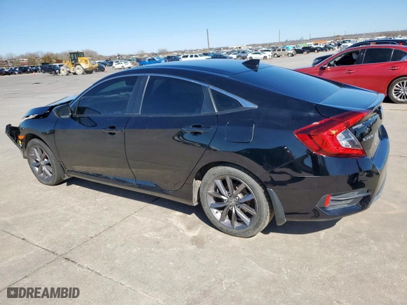 2021 Honda Civic Sedan EX-L with VIN 19XFC1F74ME000303, listed as a Copart auction lot 47836855 with 58,507 mi miles and Clean Title. Bid and sale history available at carsss.com. Image 2.