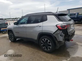 2020 Jeep Compass Trailhawk z VIN 3C4NJDDB7LT171728, wystawiony jako Copart lot #60919295 z przebiegiem 81 826 mil mil oraz Szkoda całkowita • Salvage title. Historia ofert i sprzedaży dostępna na DreamBid. Obrazek 2.