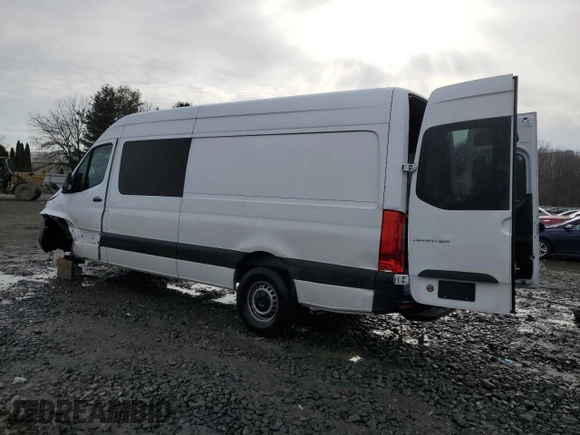 2024 Mercedes-Benz Sprinter with VIN W1W4NCHY0RT170258, listed as a Copart auction lot 43573275 with 36,369 mi miles and Salvage Title. Bid and sale history available at DreamBid. Image 2.