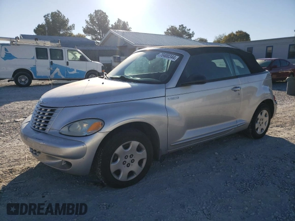 2005 Chrysler PT Cruiser with VIN 3C3EY45X85T289008, listed as a Copart auction lot 76400344 with 172,960 mi miles and Salvage Title. Bid and sale history available at carsss.com. Image 1.