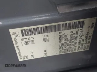 2012 Nissan Maxima SV z VIN 1N4AA5AP8CC842538, wystawiony jako IAAI lot #42270713 z przebiegiem 188 587 mil mil oraz . Historia ofert i sprzedaży dostępna na DreamBid. Obrazek 9.