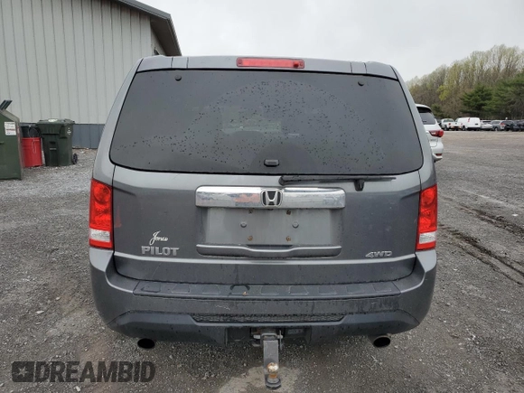 2012 Honda Pilot EX-L with VIN 5FNYF4H67CB020575, listed as a Copart auction lot 52577515 with 0 mi miles and Salvage Title. Bid and sale history available at carsss.com. Image 6.