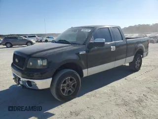 2006 Ford F-150 XLT with VIN 1FTPX14V76NB55467, listed as a Copart auction lot 76384134 with 195,850 mi miles and Salvage Title. Bid and sale history available at carsss.com. Image 1.