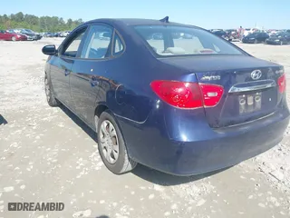 2010 Hyundai Elantra GLS PZEV with VIN KMHDU4AD3AU860544, listed as a IAAI auction lot 42005789 with 206,417 mi miles. Bid and sale history available at carsss.com. Image 3.