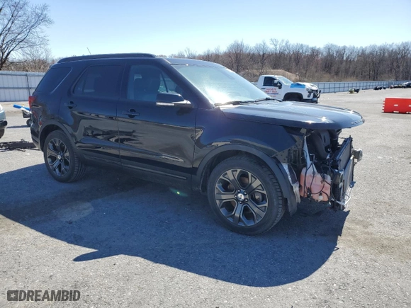 2018 Ford Explorer Sport with VIN 1FM5K8GT3JGC62114, listed as a Copart auction lot 50494655 with 33,759 mi miles and Salvage Title. Bid and sale history available at carsss.com. Image 4.