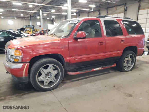 2005 GMC Yukon SLT with VIN 1GKEK13Z05R276153, listed as a Copart auction lot 73983594 with 147,456 mi miles and Salvage Title. Bid and sale history available at carsss.com. Image 1.