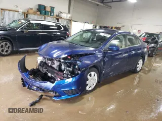 2017 Nissan Sentra SV with VIN 3N1AB7AP3HY274171, listed as a Copart auction lot 51244035 with 43,427 mi miles and Salvage Title. Bid and sale history available at carsss.com. Image 1.