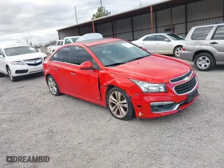 2015 Chevrolet Cruze LTZ with VIN 1G1PG5SBXF7248559, listed as a IAAI auction lot 41219340 with 126,293 mi miles. Bid and sale history available at carsss.com. Image 1.