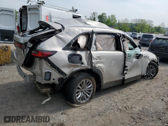 2024 Mazda CX-90 Preferred с VIN JM3KKBHA3R1150954, выставлен на аукционе Copart как лот 56564805 с пробегом Не указан миль и На запчасти • Non repairable. История ставок и продаж доступна на DreamBid. Изображение 3.