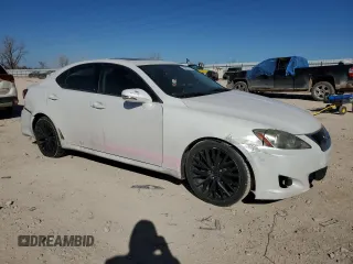2010 Lexus IS 250 with VIN JTHBF5C22A5126316, listed as a Copart auction lot 46837375 with 196,838 mi miles and Salvage Title. Bid and sale history available at carsss.com. Image 4.