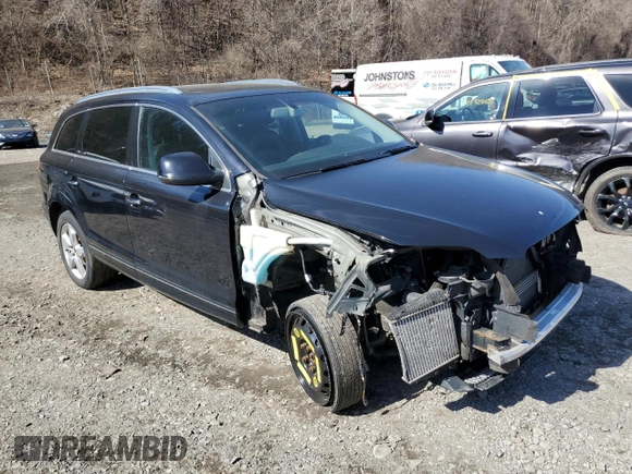 2013 Audi Q7 3.0L TDI Premium Plus with VIN WA1LMAFE0DD009655, listed as a Copart auction lot 49687045 with 0 mi miles and Salvage Title. Bid and sale history available at carsss.com. Image 4.
