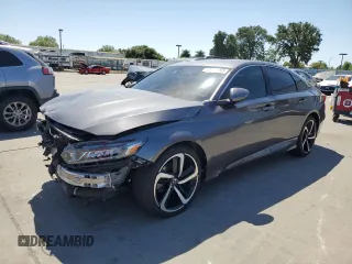 2020 Honda Accord Sport with VIN 1HGCV1F35LA060636, listed as a Copart auction lot 57140285 with 74,462 mi miles and Salvage title. Bid and sale history available at DreamBid. Image 1.