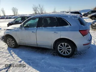 2014 Audi Q5 with VIN WA1LGCFP8EA111969, listed as a Copart auction lot 42185205 with 103,199 mi miles and Salvage title. Bid and sale history available at DreamBid. Image 2.