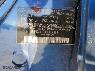 2017 Hyundai Elantra SE with VIN 5NPD84LF8HH158358, listed as a Copart auction lot 47265715 with 118,599 mi miles and Salvage Title. Bid and sale history available at carsss.com. Image 15.