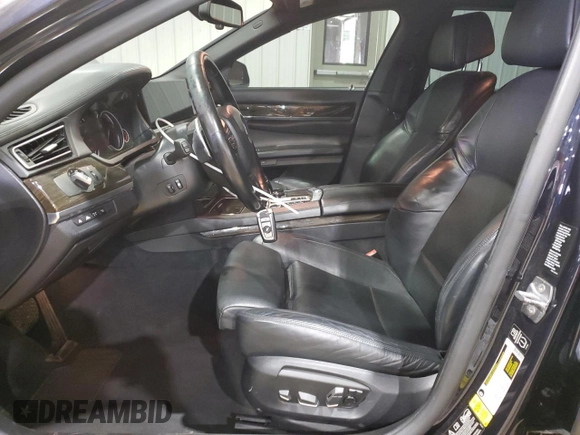 2015 BMW 7 Series 750Li xDrive with VIN WBAYF8C52FD654598, listed as a Copart auction lot 55745555 with 108,958 mi miles and Salvage title. Bid and sale history available at DreamBid. Image 7.