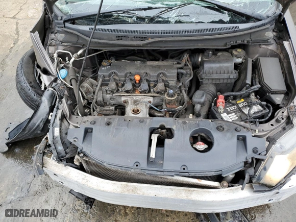 2013 Honda Civic Sdn LX with VIN 19XFB2F5XDE240799, listed as a Copart auction lot 50457695 with 0 mi miles and Salvage Title. Bid and sale history available at carsss.com. Image 11.
