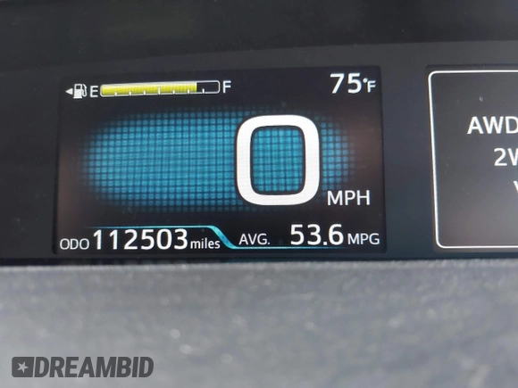 2019 Toyota Prius LE with VIN JTDL9RFU2K3005915, listed as a IAAI auction lot 42192956 with 112,503 mi miles and . Bid and sale history available at DreamBid. Image 15.