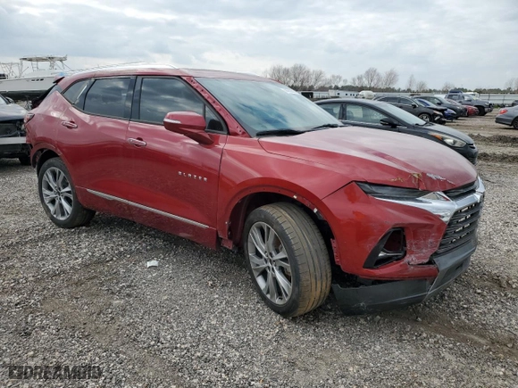 2019 Chevrolet Blazer Premier with VIN 3GNKBFRS6KS666535, listed as a Copart auction lot 44259085 with 0 mi miles and Salvage Title. Bid and sale history available at carsss.com. Image 4.