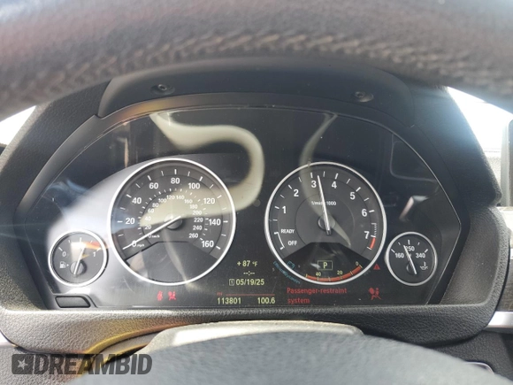 2014 BMW 4 Series 435i with VIN WBA3T3C55EP736862, listed as a Copart auction lot 57089135 with 113,801 mi miles and Salvage title. Bid and sale history available at DreamBid. Image 9.