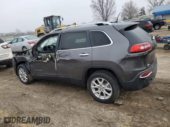 2018 Jeep Cherokee Latitude Plus with VIN 1C4PJLLB7JD584059, listed as a Copart auction lot 43655725 with 30,318 mi miles and Salvage Title. Bid and sale history available at DreamBid. Image 2.