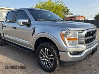2021 Ford F-150 XL with VIN 1FTEW1CP5MFA50060, listed as a Copart auction lot 50433255 with 114,465 mi miles and Clean Title. Bid and sale history available at carsss.com. Image 1.