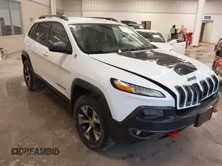 2015 Jeep Cherokee Trailhawk with VIN 1C4PJMBB1FW501499, listed as a IAAI auction lot 41722706 with 123,224 mi miles and . Bid and sale history available at DreamBid. Image 1.
